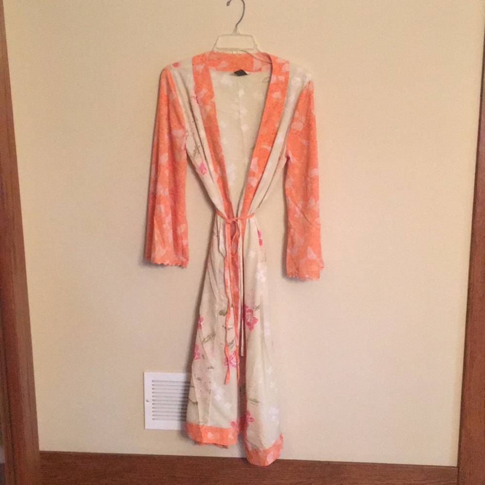 NWOT pajama set with robe. Size S